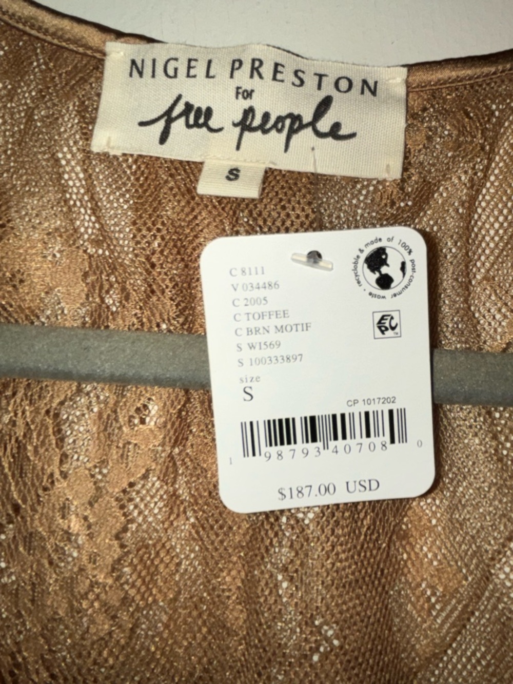 NWT Free people X Nigel Preston Lace Edwardian Top  Regular $187 - Picture 4 of 6